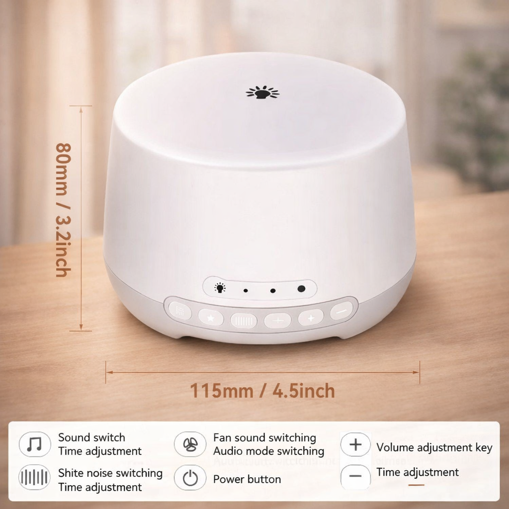 Bluetooth White Noise Sleep Aid – Fall Asleep Faster and stay asleep all night